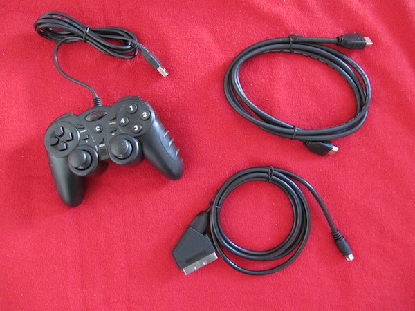 Freebox Player games controller and television cables