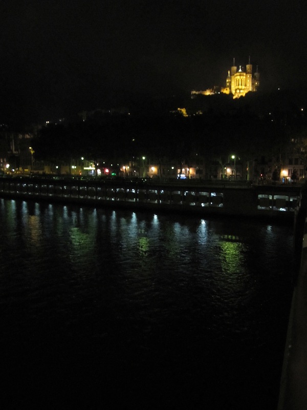 Fourvière sitting high above the city of Lyon