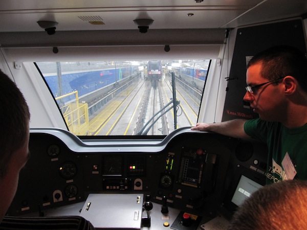  Inside a TER driver cabin