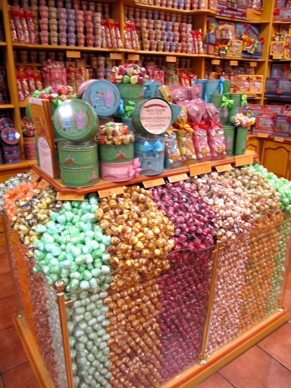 Containers of suggestively endless sweets.