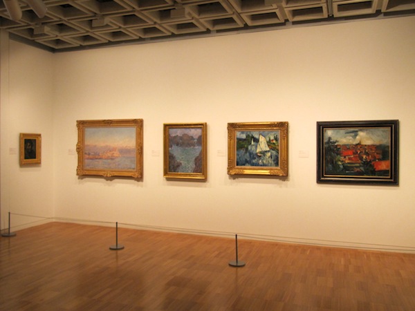 A selection of works by popular artists is casually displayed