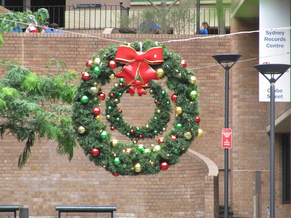 The Rocks - two Christmas wreaths