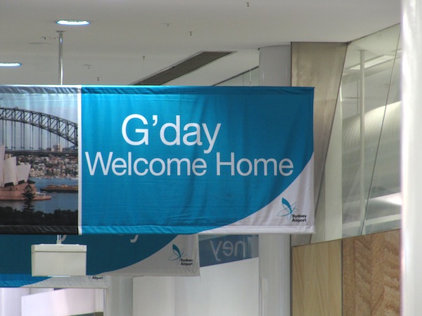 G&rsquo;day Welcome Home - an emotional banner