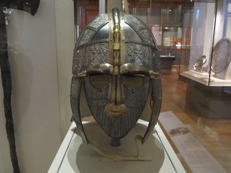 Battle helmet of a Saxon era warrior