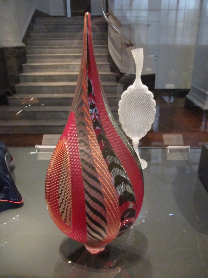 Glass ware on display in the V&amp;A
