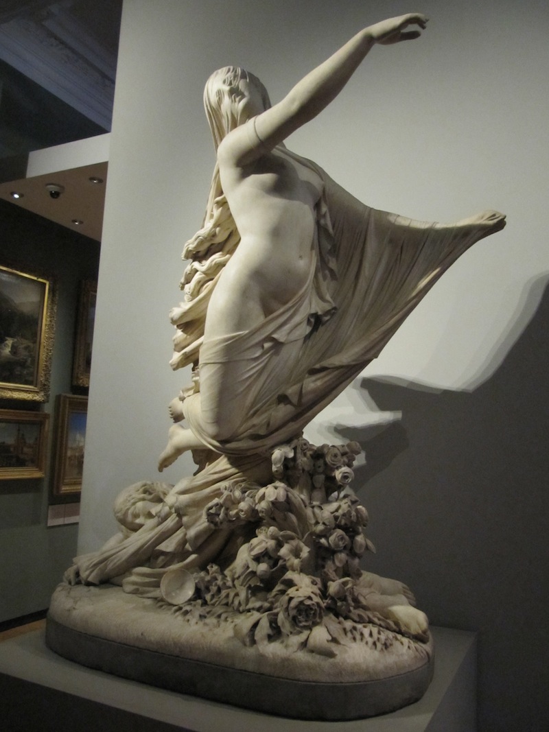 A statue of a woman in the V&amp;A