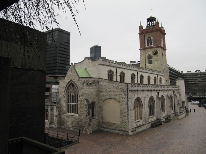 A church hidden within the Barbican