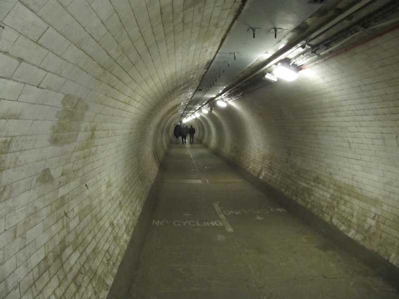 Inside Greenwich foot tunnel