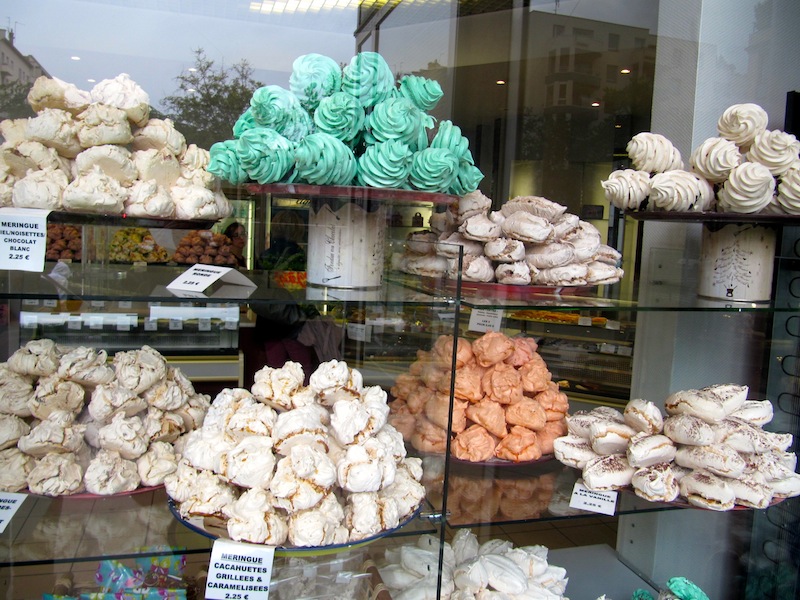 A window full of meringues