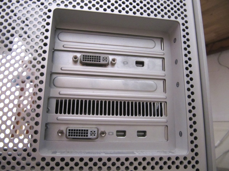Mac Pro with the GT120 and ATI 5770 installed