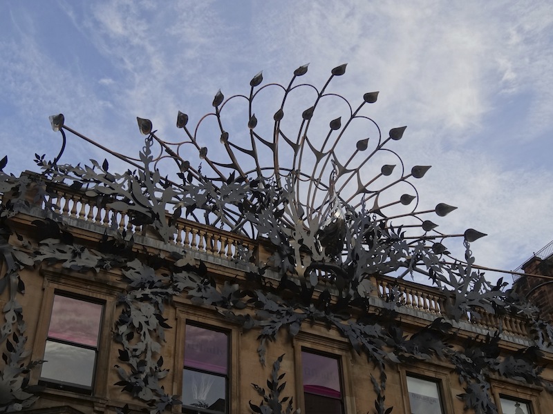 A Glasgow shopping centre is crowned with impressive ironwork