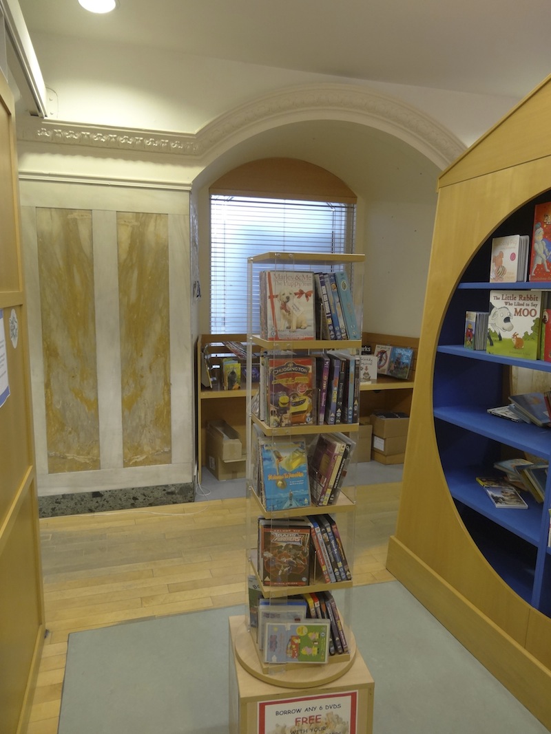 A beautiful peaceful public library hides downstairs