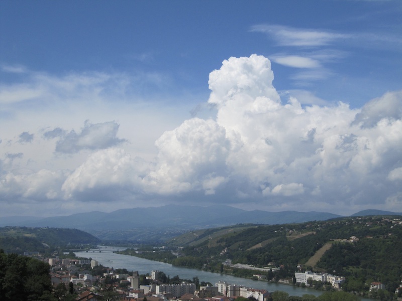 Large sky over the River Rhône