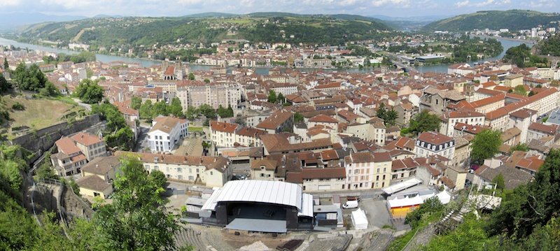 Panoramic view over Vienne