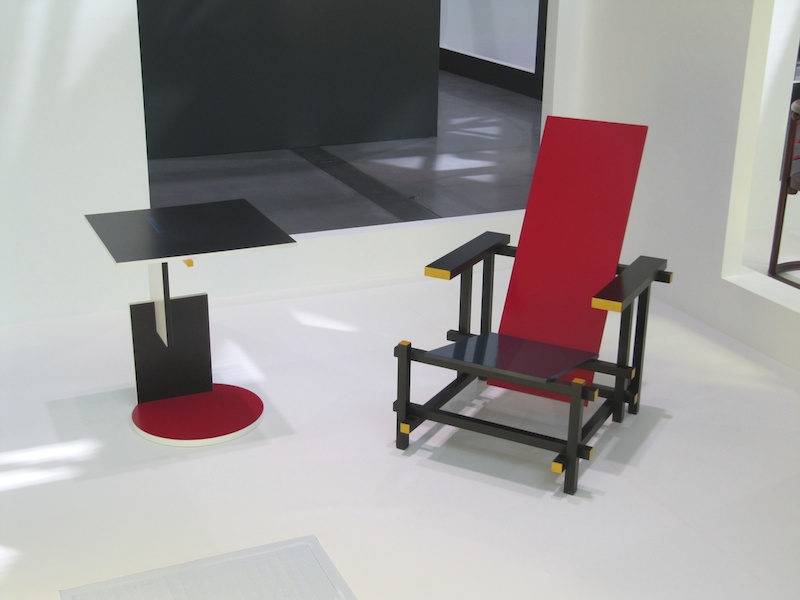 Red and Blue Chair designed by Gerrit Rietveld