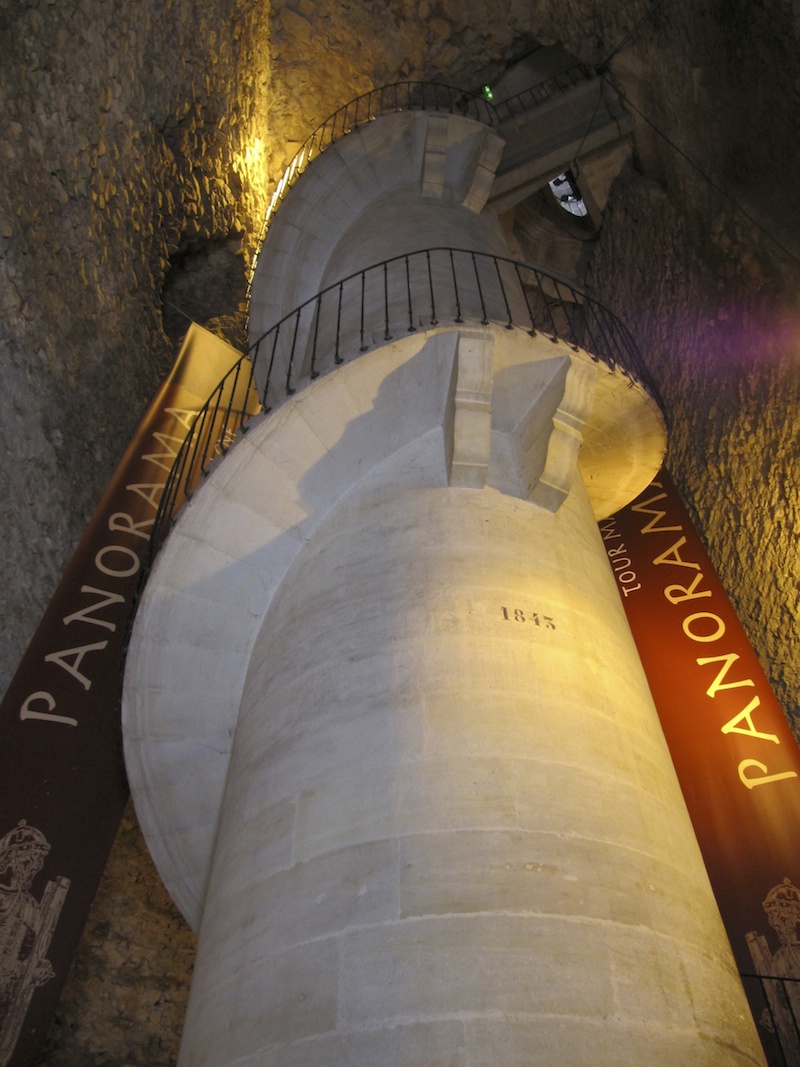 Inside the town walls tower