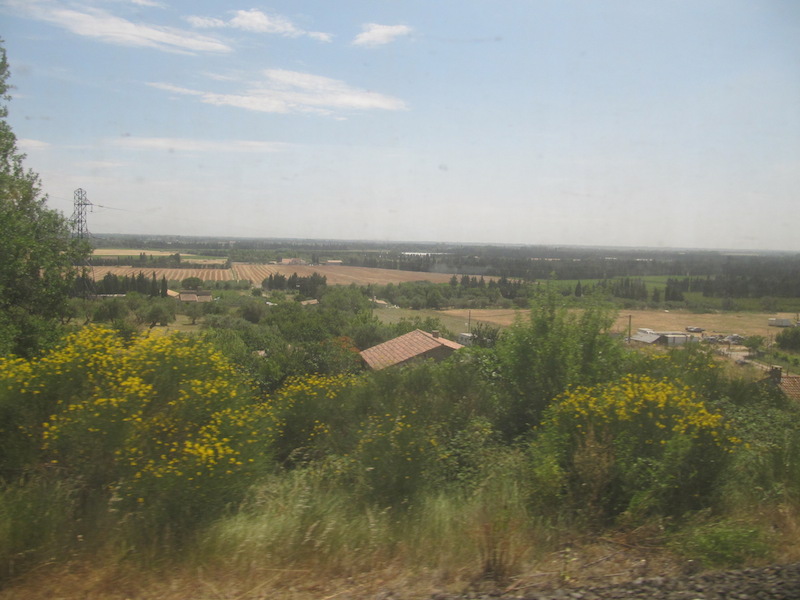 View from the train near Arles
