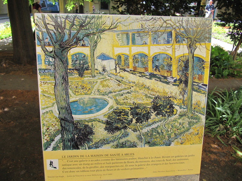 Sign showing Van-Gogh painting