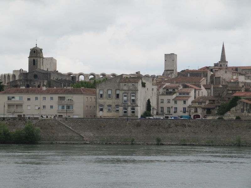 View of Arles from over the river