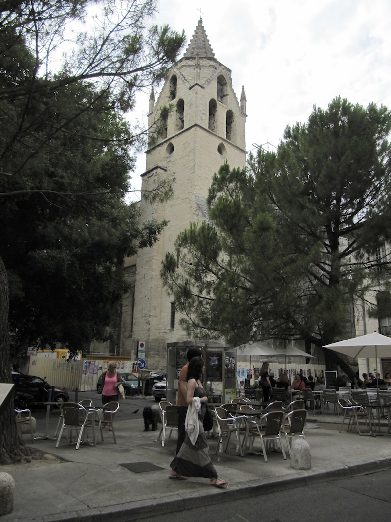 Church and cafes