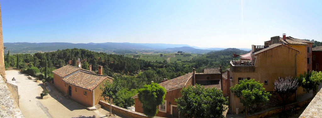 Panorama looking out from Rousillon