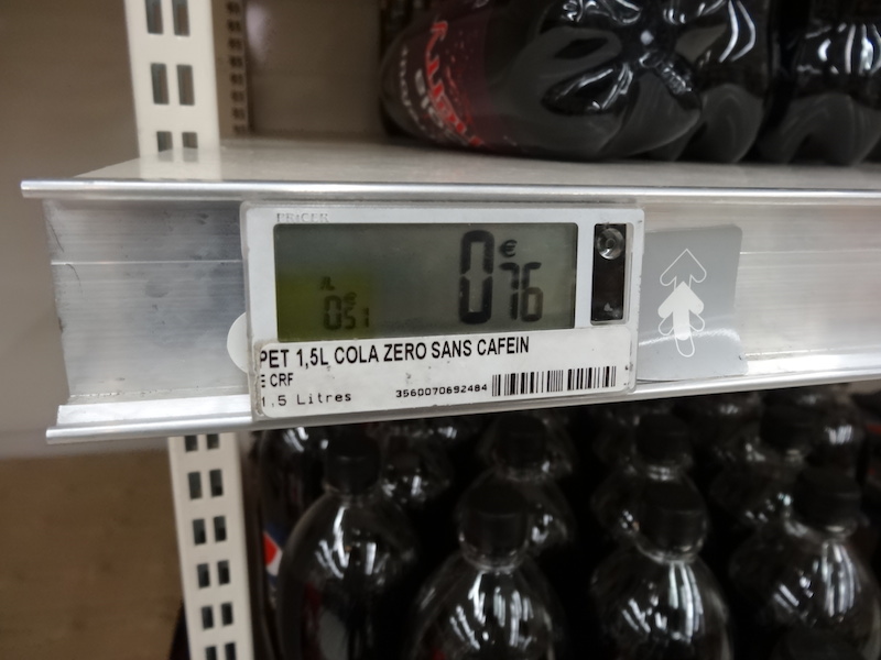 Old LCD based price tag