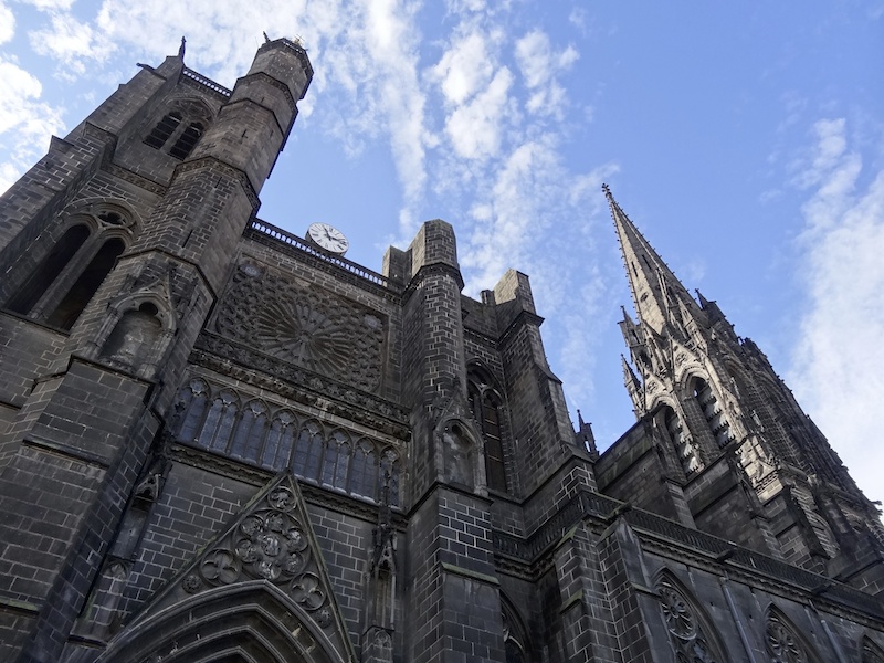 Imposing cathedral in Clermont 