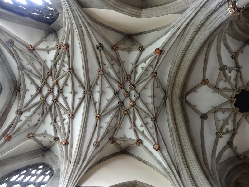 Ceiling of Bristol cathedral