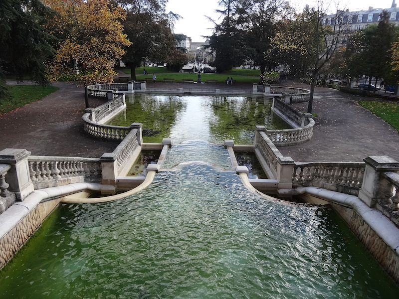 Formal ponds in a Dijon park