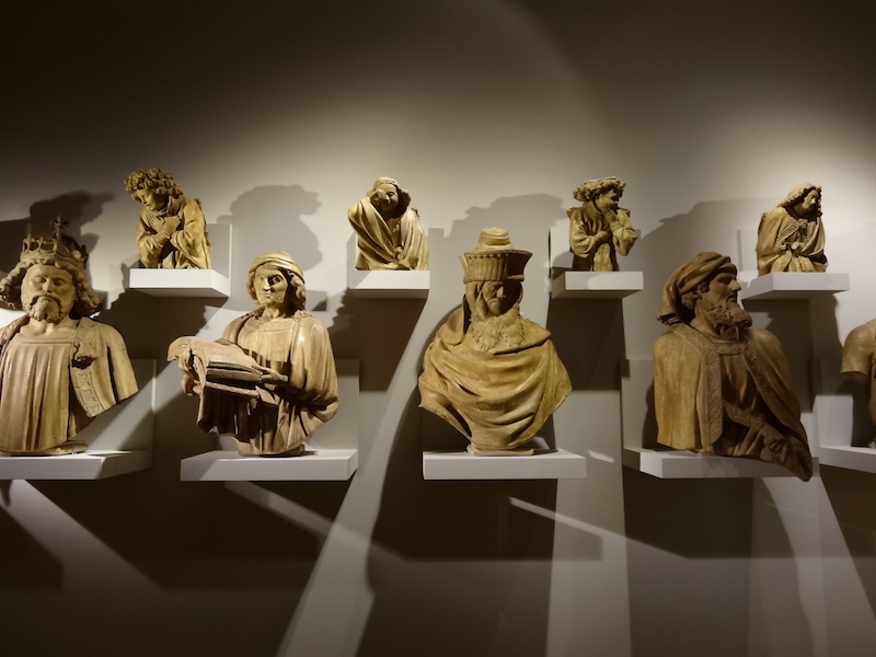 Sculptures in a Dijon museum