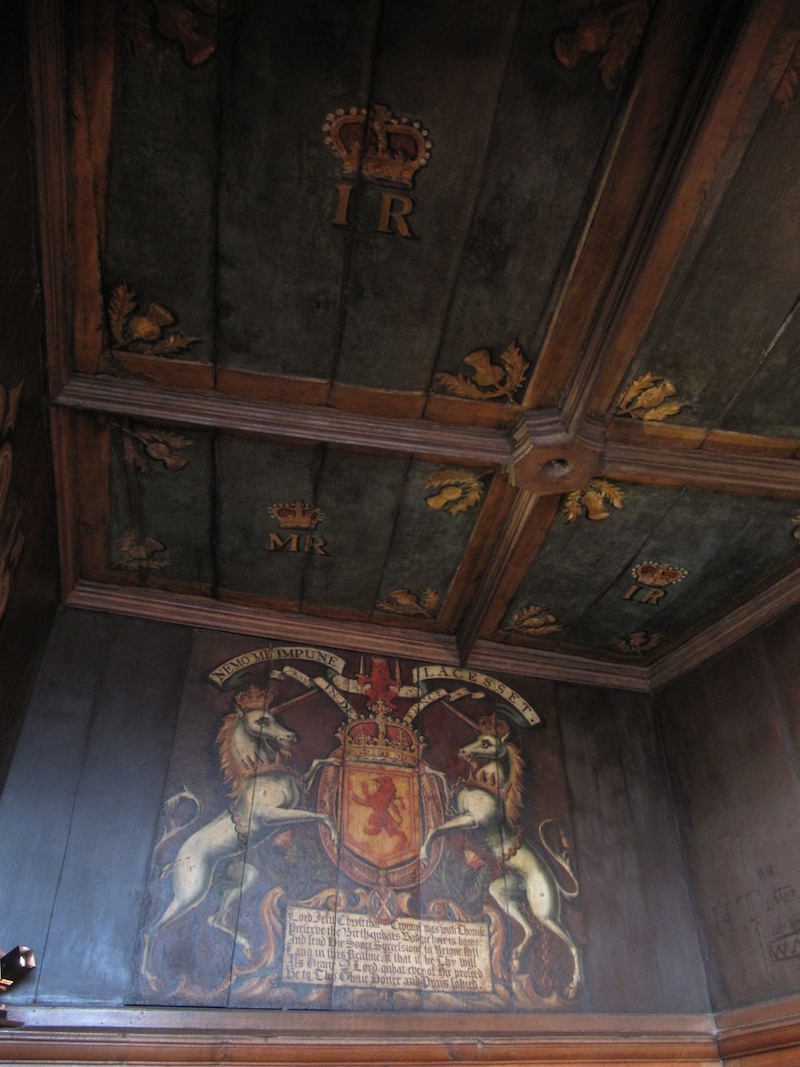 Painted ceiling and walls