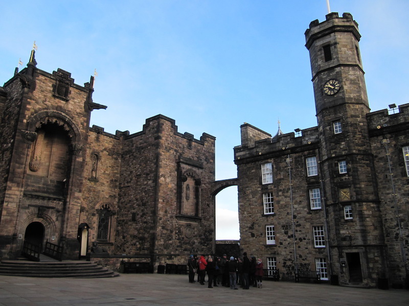 Interior courtyard of Edinburgh Castle