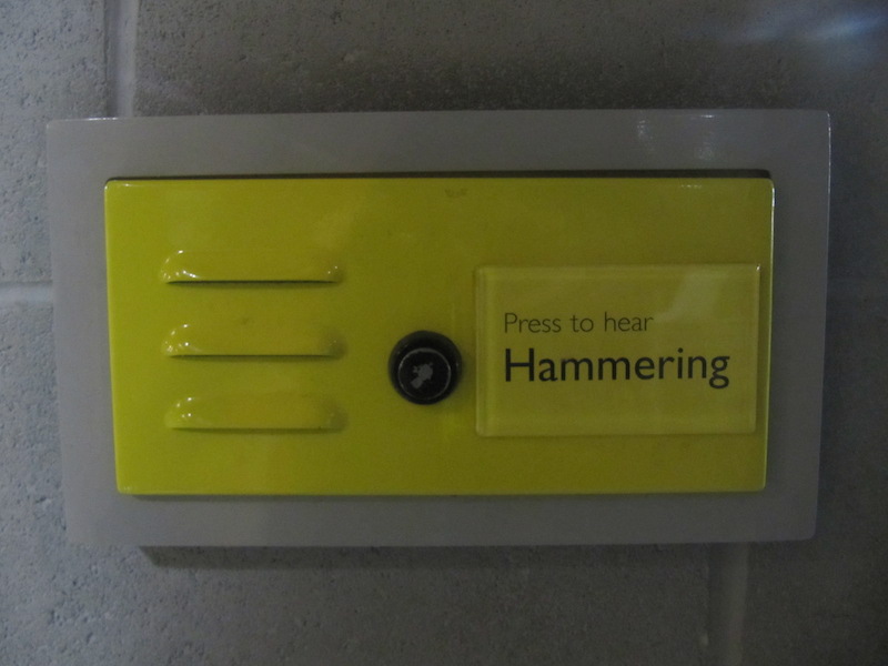 &ldquo;Press to hear Hammering&rdquo; – but why?