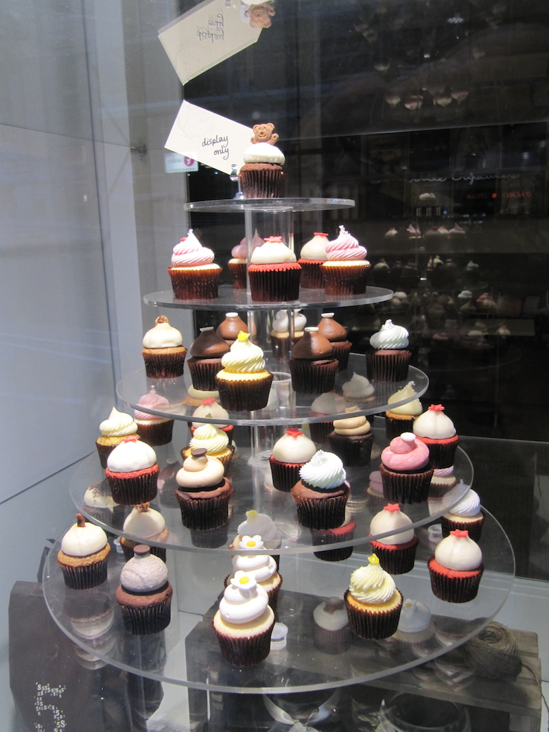 Melbourne: A multi-tiered stand of cupcakes