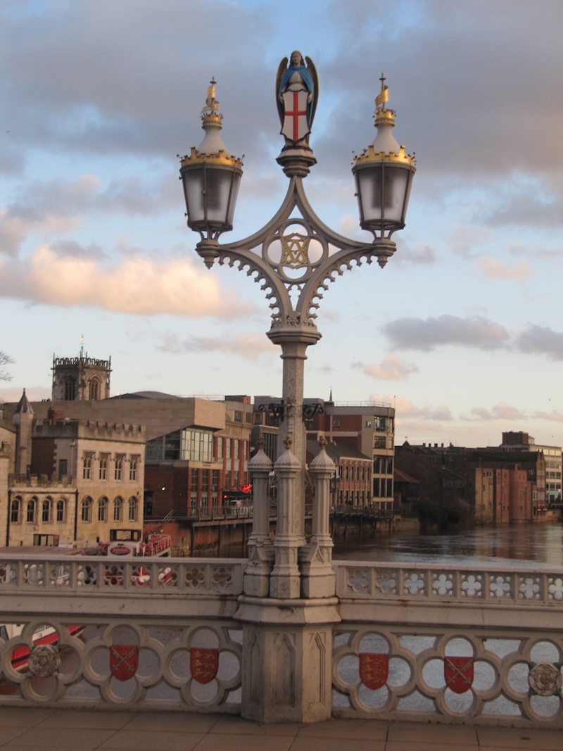 Lamp post on bridge in York