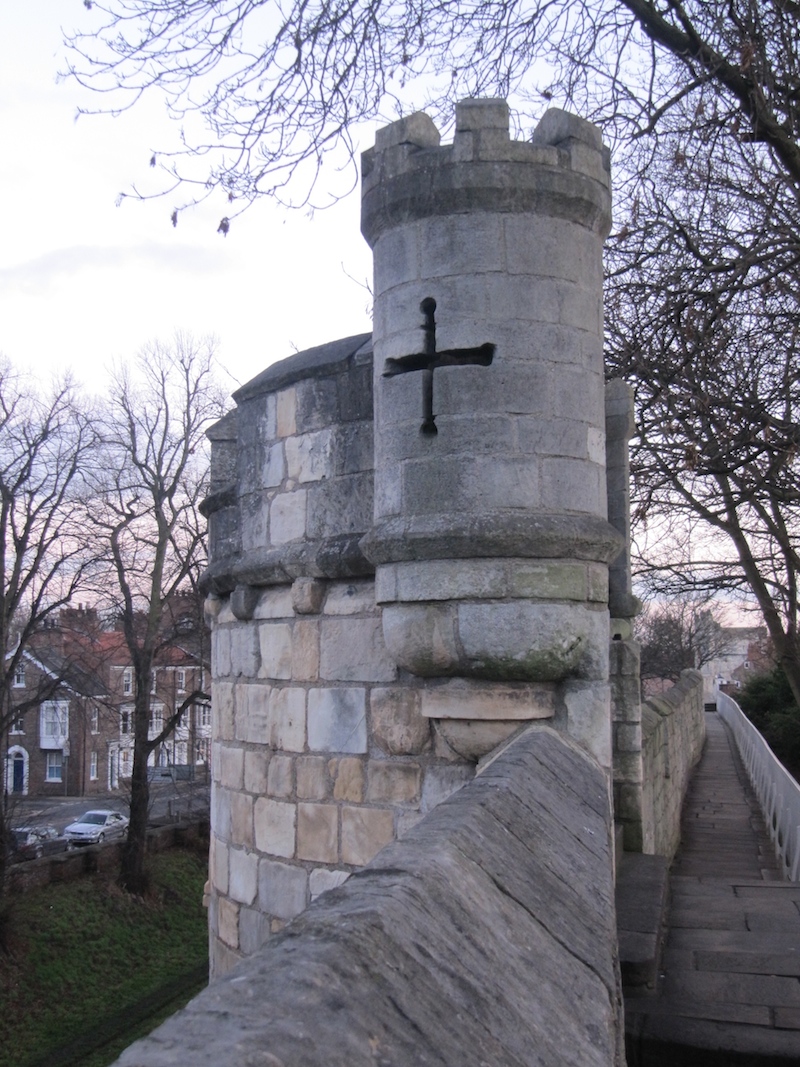 Defensive tower along York&rsquo;s fortified walls