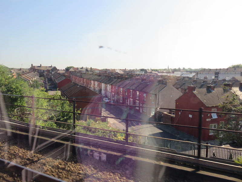 View from the train over the inner suburbs