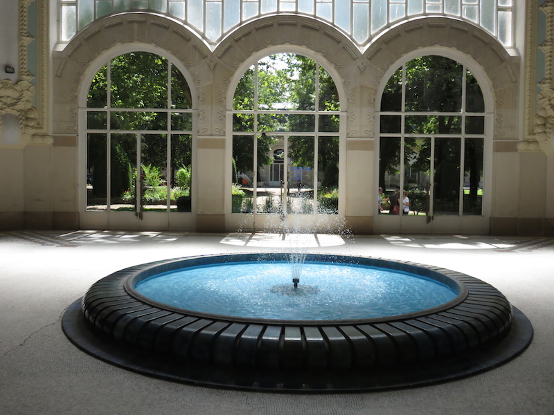 A fountain in a Vichy spa