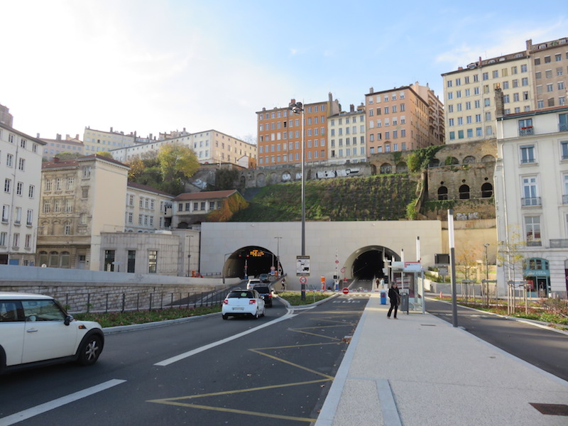 Road tunnels in Lyon.