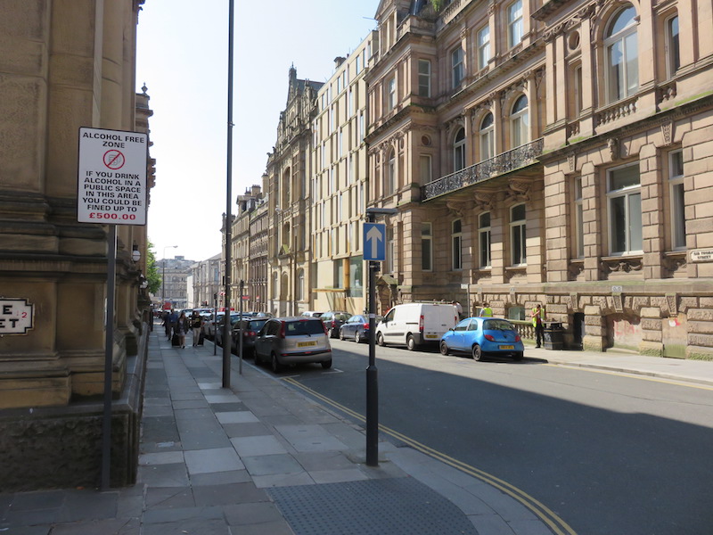 A grand street in Liverpool