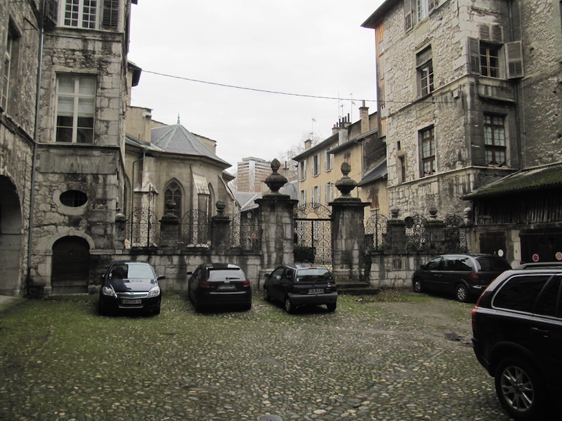 A courtyard in Chambéry