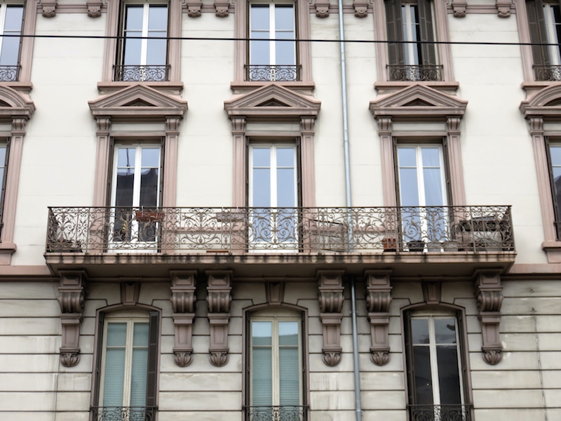 Beautiful French balcony in Lyon