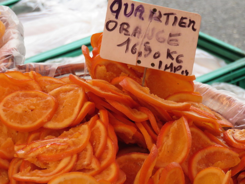 Dried orange slices.