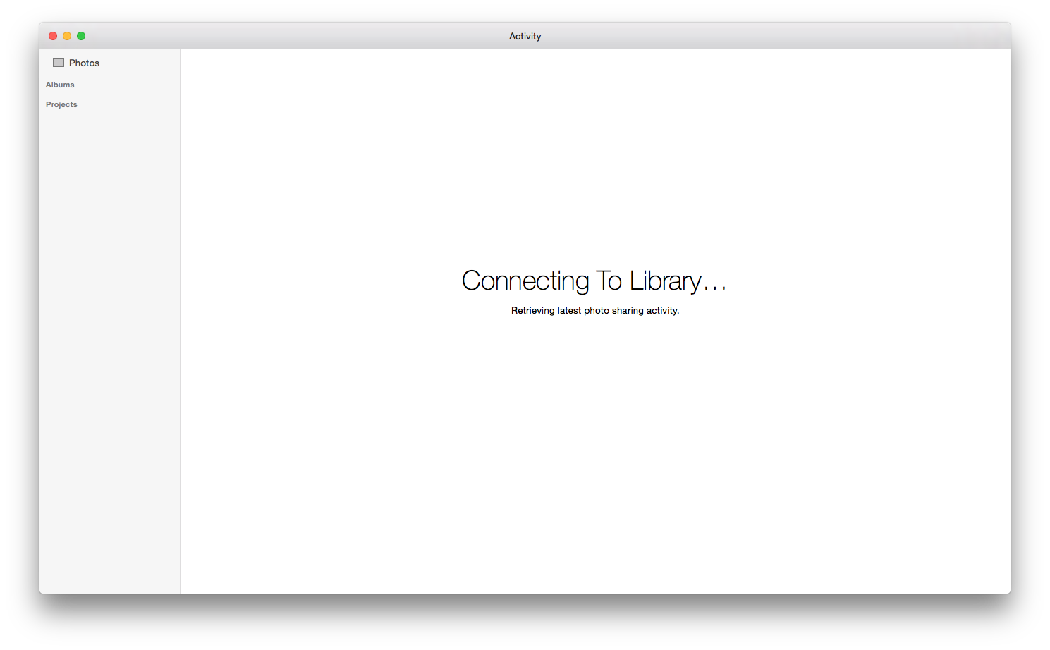 Apple&rsquo;s Photos: Connecting To Library