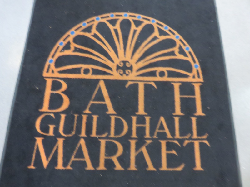 Large door mat emblazoned with the Bath Guildhall Market logo