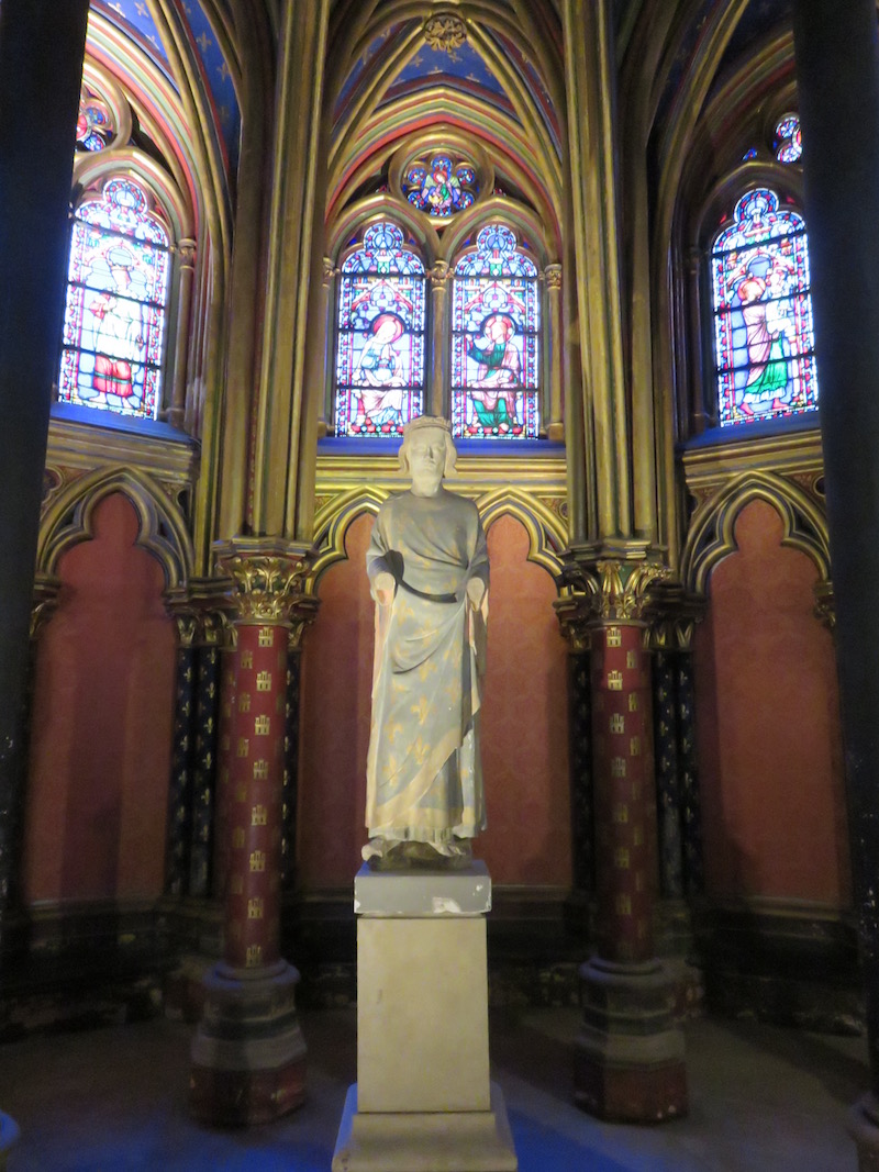 Statue at the end of the lower chapel
