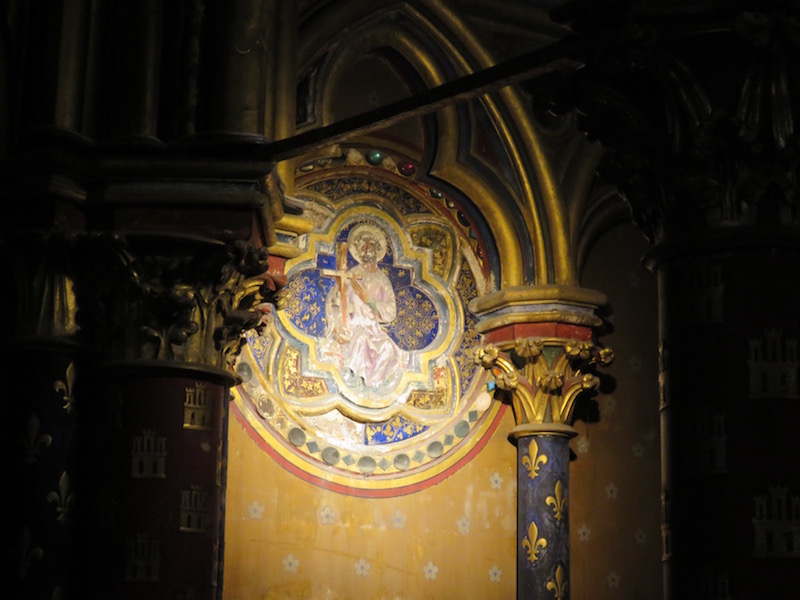 Iconography on the walls of the lower chapel