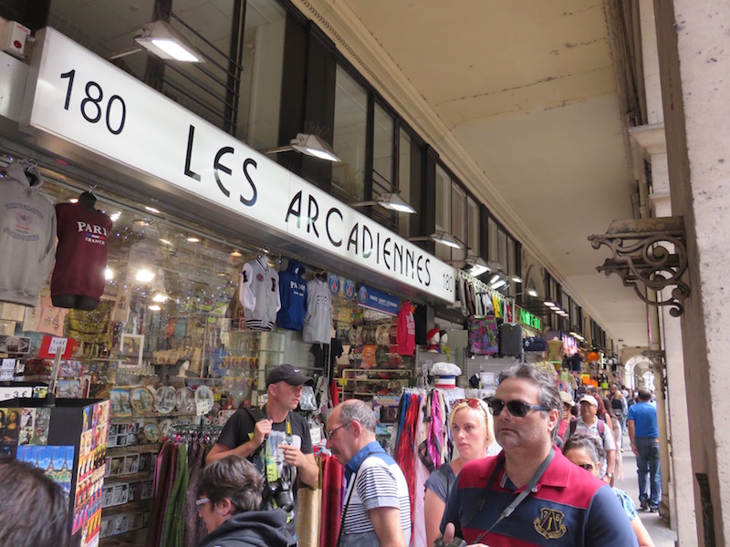 Tourist trinket shops vie for attention