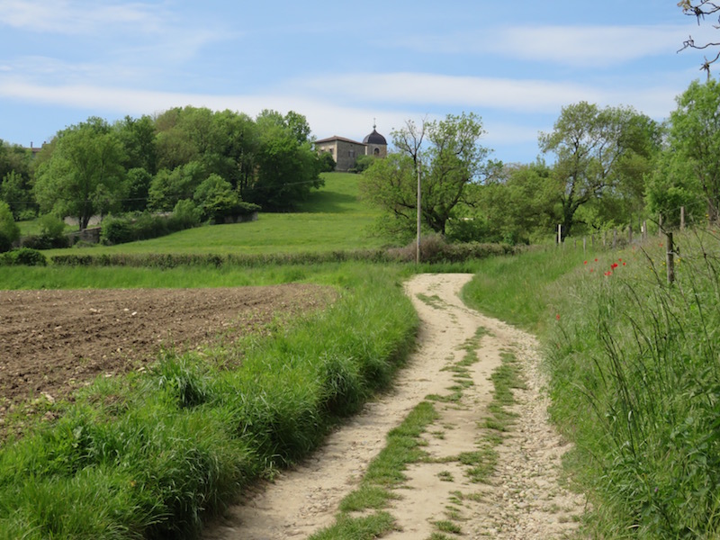 Path leading towards Pérouges.