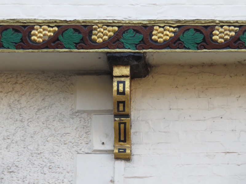 Detail of a building in Canterbury.